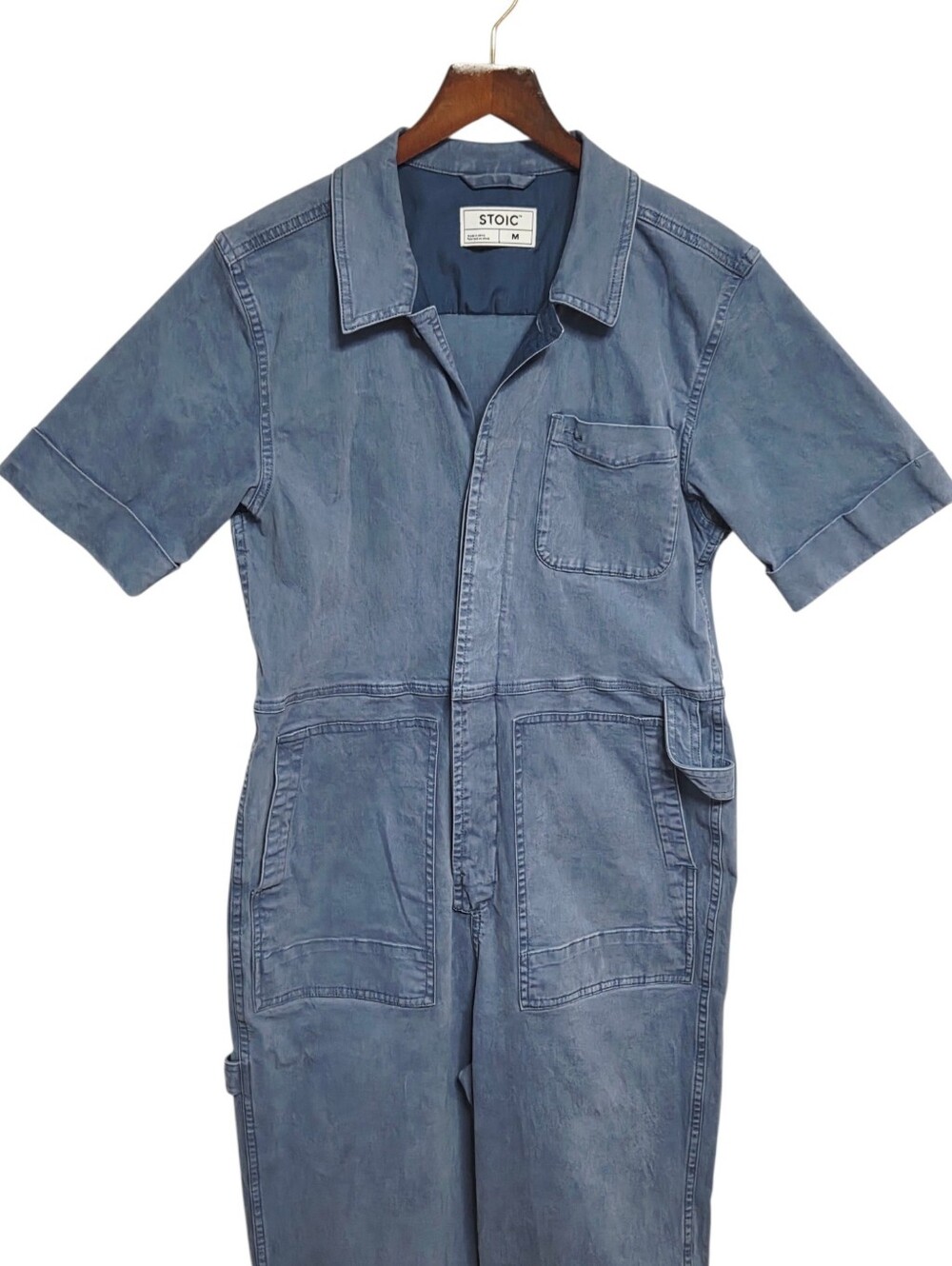 Stoic Venture Short Sleeve Jumpsuit Blue Medium - Picture 4 of 10